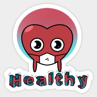 A Healthy Heart Sticker